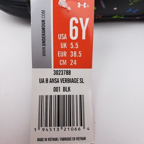 Under Armour B Ansa Verbiage Sl 6Y Wns 7.5 Slides - Picture 12 of 12